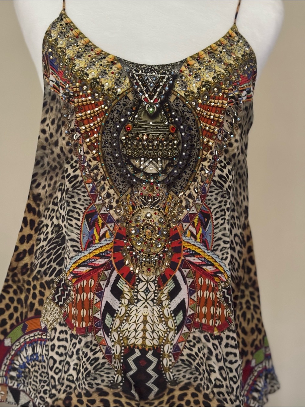 Camilla Asymmetrical Sleeveless Silk top - Picture 5 of 15